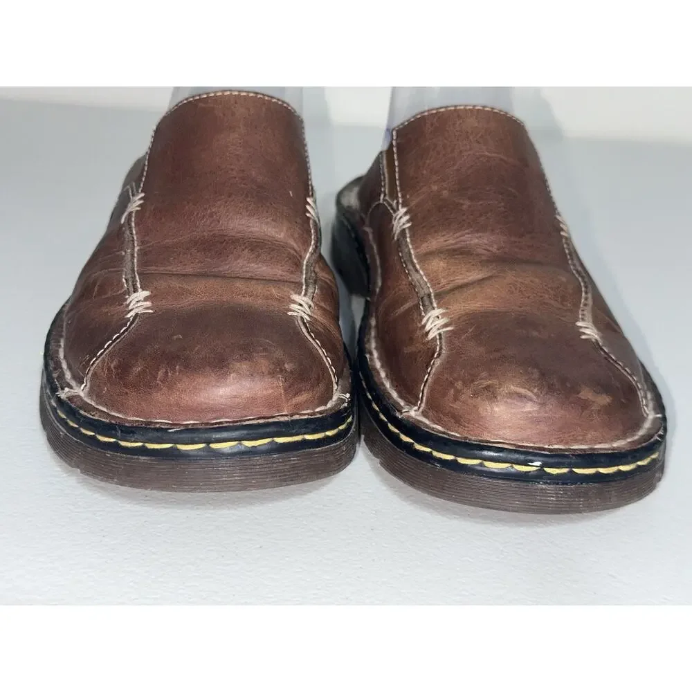 Dr. Martens AW004 Air Cushioned Brown Mule Slide-on Slippers Mens Sz-9 US 42 EU